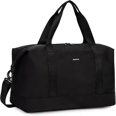 Produktbild von PromoHome® Faltbare Handgepäck-Tasche 45x36x20 cm 30L - Easyjet Unter-Sitz Reisetasche mit abnehmbarer Nass-Tasche - Wasserdicht