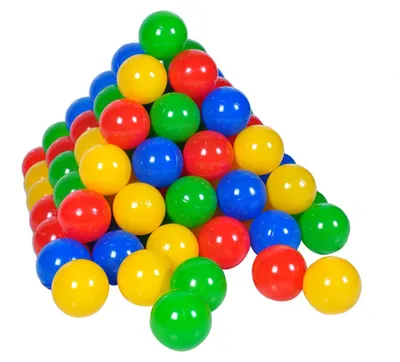 Produktbild von Ballenset, Ø 6 cm, 100 Stück, bunt, für Spielbereiche