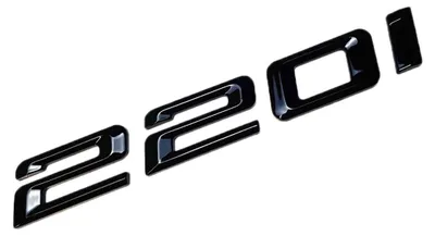 Imagen del producto de Emblema trasero brillante y negro para automóvil