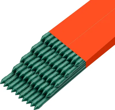 Zdjęcie produktu dla Podpory do roślin, zestaw 50 sztuk, tyczki do roślin o średnicy 11 mm i długości 1455 mm, metalowe tyczki do pomidorów z powłoką plastikową