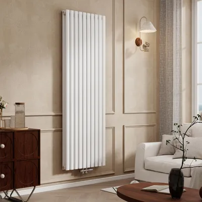 Produktbild von Duschparadies Design Heizkörper Röhrenheizkörper 59x180cm 2370W Weiß Doppellagig Paneelheizkörper