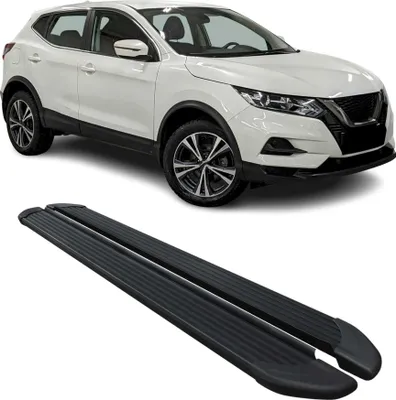 Image de Marchepieds Latéraux pédale pour Nissan Qashqai 2017-2022 Aluminium Noir 2Pcs