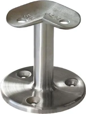 Produktbild von Handlauf - Relingstützen für Rundrohr Ø 42,4 mm und Platte mit 90° Winkel Edelstahl V2A