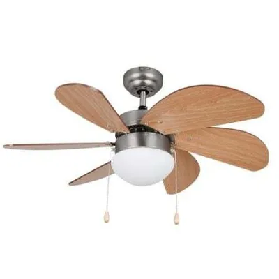 Zdjęcie produktu dla Orbegozo CP-15075 N, Wentylator domowy z łopatkami, Nikiel, Sufit, 80 cm, 50 W, 230 V, 50 Hz