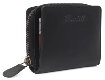 Produktbild von Benthill Kleine Geldbörse Echt Leder - Geldbeutel mit RFID Schutz - 7 Kartenfächer - Slim-Wallet inkl. Geschenkbox