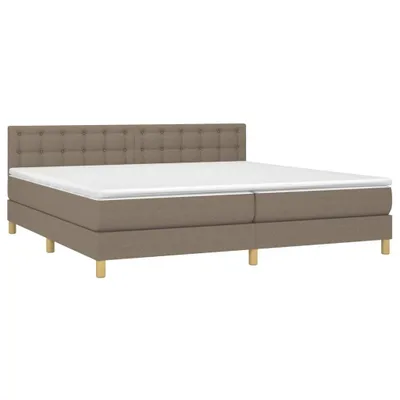 Produktbild von vidaXL Boxspringbett mit Matratze Taupe 200x200 cm Stoff