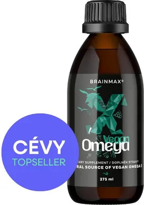 Obrázek produktu pro BrainMax Vegan Omega 3, 2850 mg DHA a EPA, 275 ml