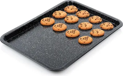 Obrázok produktu pre Vilde | Forma na pečenie - Granit - 46,5x32,5x2,5 cm - Nepriľnavý povrch - Ideálna na koláče a sušienky - Odolná a robustná