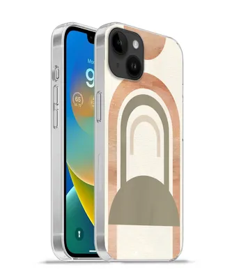 Produktbild von MuchoWow® Handyhülle Schutzhülle Hülle für Apple iPhone 14 Plus - Soft case Rosa - Grün - Abstrakt Silikon Softcase Handy Hülle - Abbildung