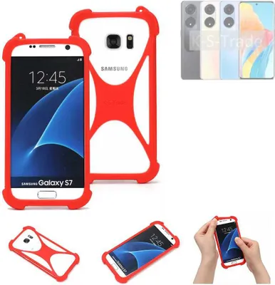 Produktbild von K-S-Trade Handy-Hülle kompatibel mit Oppo A1 5G Schutz-Hülle Bumper Silikon Schutz Hülle Cover Case Silikoncase Silikonbumper TPU Softcase