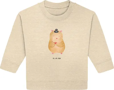 Produktbild von Mr. & Mrs. Panda Organic Baby Pullover Hamster Hut 24. - 36. Monat - Natural Raw - Geschenk, Zauberer, Zylinder, Lustige Sprüche, Bullover, Magier, Zwerghamster