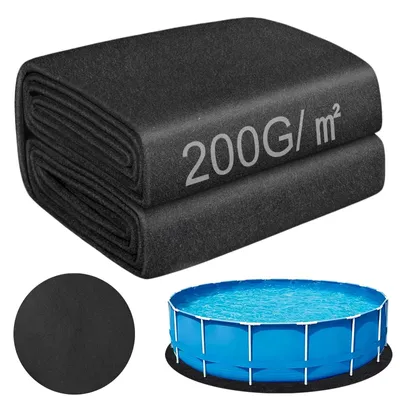 Zdjęcie produktu dla Solidchoice - Podkładka pod basen, okrągła, 400 cm, materiał filcowy