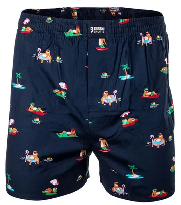 Produktbild von Happy Shorts Herren Webboxershorts - American Style, Baumwolle, gemustert Poolparty L