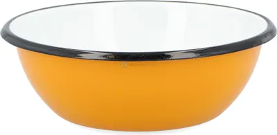 Produktbild von AGD Olkusz | Emaille Schüssel Cubism - 0,6L - Orange - Robuste Stahlbeschichtung - Stilvolles Design