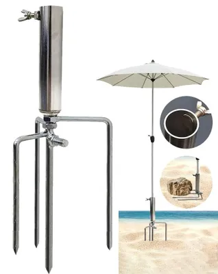 Immagine prodotto di Supporto per ombrellone con picchetto da terra, ideale per giardino e spiaggia