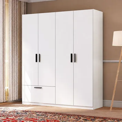 Immagine prodotto di Lidase - Guardaroba Grande, 180x210h cm Bianco, 2 Ripiani