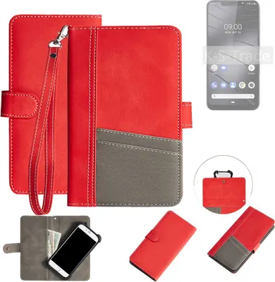 Produktbild von K-S-Trade Handy Schutzhülle für Gigaset GS195 Hülle Portemonnee Brieftasche Klapphülle Kartenfächer Flip Wallet Case Etui