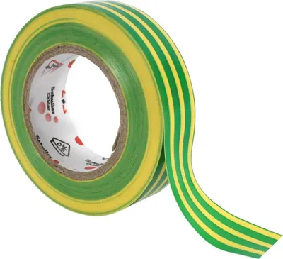 Produktbild von Elektro Isolierband 15mm x 10m PVC wasserfest abriebfest UV-beständig, flexibel - diverse Farben zur Auswahl, Farbe:Grün-Gelb