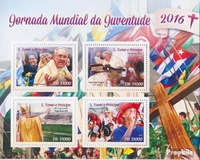 Produktbild von Briefmarken Sao Tome e Principe 2016 Mi 6806-6809 Kleinbogen (kompl. Ausgabe) postfrisch Weltjugendtag