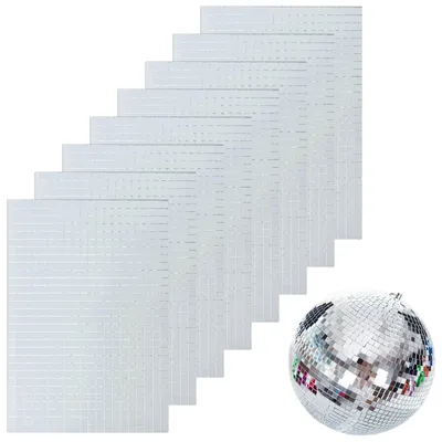 Immagine prodotto di 4800 piastrelle a mosaico in vetro specchiante, autoadesive