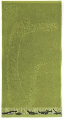 Immagine prodotto di Asciugamano 30x50 Crocco coccodrillo verde 400 g/m² in spugna di cotone per bambini Zwoltex