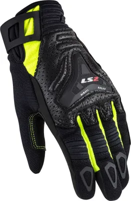 Produktbild von LS2 All Terrain perforierte Motorrad Handschuhe, schwarz/neon, S