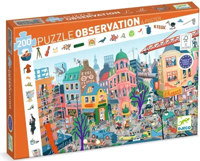 Immagine prodotto di Puzzle di osservazione La città, Djeco