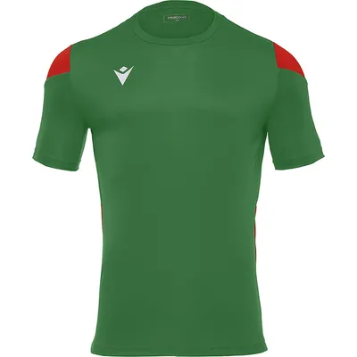 Immagine prodotto di Maglia Macron Polis a maniche corte da uomo - Verde / Rosso