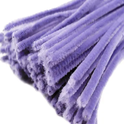 Pfeifenreiniger 20er Chenille-Draht 6mm, Länge 30cm, flieder
