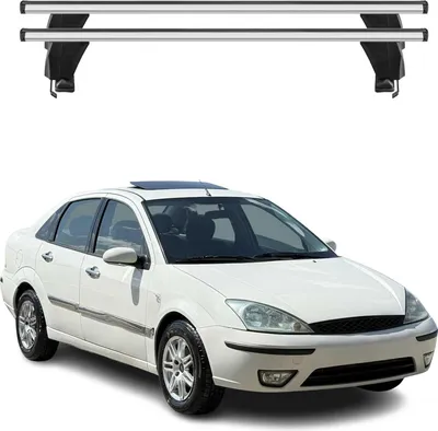 Image de Menabo Barres de toit Transversales pour Ford Focus I 1998-2005 Gris ABE 2x