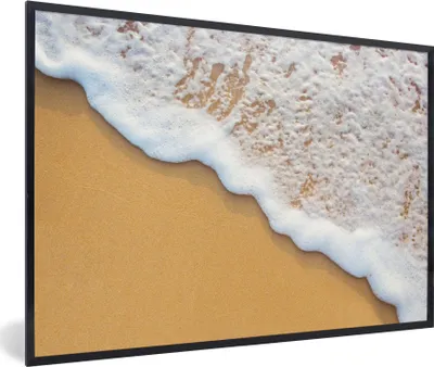 Produktbild von MuchoWow® Gerahmtes Poster Strand - Wasser - Meer - Tropisch - Sommer 90x60 cm - Poster mit Schwarzem Bilderrahmen Wandposter Rahmen Foto Bilder - Fotorahmen - Foto-Plakat