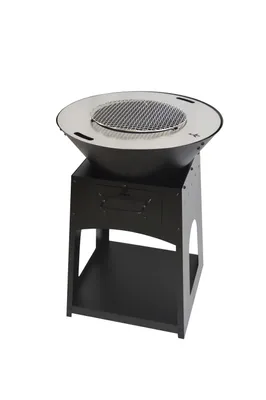 Produktbild von Flammenkoch Feuerschale mit Plancha Grillplatte - Ihr perfekter Outdoor-Grill