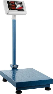 Produktbild von Plattformwaage 300kg / 50g Digitale Waage Paketwaage Industriewaage (40 x 50 cm, klappbares Display)