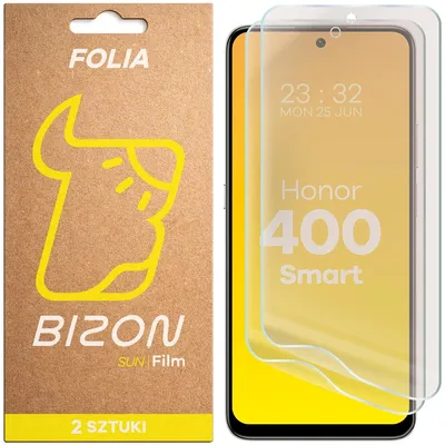 Produktbild von 2x Matte Folie für Honor 400 Smart, Bizon Film Sun Duo
