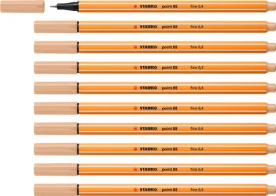 Image de Stabilo - Fineliner Point 88/86 f Nude | 1 pièce | 10 pièces