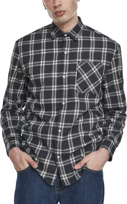 Produktbild von Urban Classics - Oversized Check Hemd navy - S