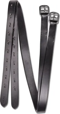 Produktbild von Waldhausen Steigbügelriemen Star Breit Lederriemen Schwarz 140 cm