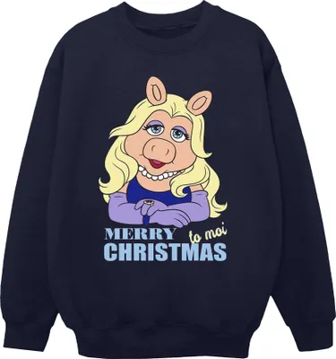 Produktbild von Disney - "Muppets Queen of Holidays" Sweatshirt für Herren BI42379 (S) (Marineblau)