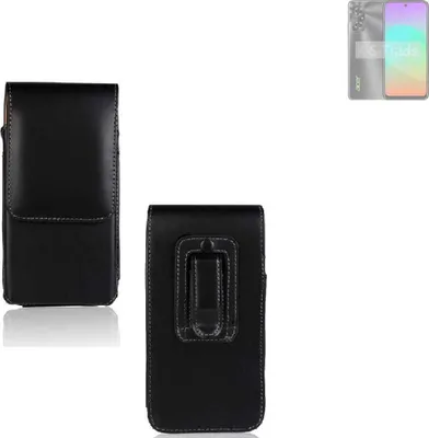 Produktbild von K-S-Trade Gürteltasche kompatibel mit Acer Sospiro A61LX Schutz Hülle Handy Hülle mit Magnetverschluss Holster in schwarz