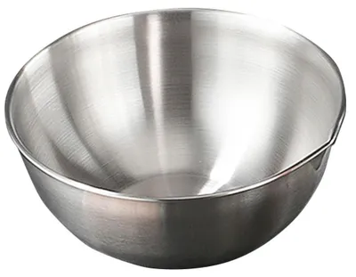 Produktbild von Rührschüssel aus Edelstahl, 20 cm, mit Messskala und Ausgießer