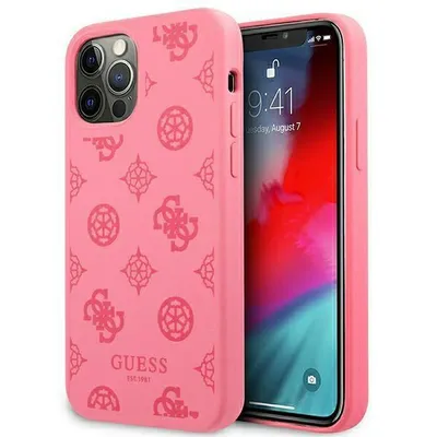 Productafbeelding van Guess Guhcp12Llspefu iPhone 12 Pro Max 6,7" Fuchsiakleurige hoes, Peony collectie