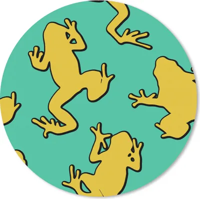 Produktbild von MuchoWow® Mauspad Mousepad Muster - Dschungel - Frösche 40x40 cm - Mousepads - Maus Mat - Pad - Mausunterlage - Schreibtisch Accessoires