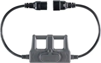 Produktbild von VOLTCRAFT CAA-1L 16 Messadapter Kaltgeräte-Stecker C20 - Kaltgeräte-Buchse C19 Dunkelgrau