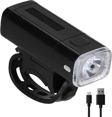 Immagine prodotto di VHV - Luci per bicicletta - Faro anteriore per bicicletta - Ricaricabile tramite USB - 3 livelli di luminosità - Ideale per viaggi notturni, biciclette da città, bici da corsa e mountain bike