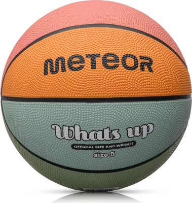 Produktbild von Meteor Basketball What's up Größe 5 Jugend ab 10 Jahren alt  hellblau/orange