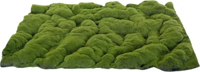 Produktbild von Dekorative grobe grüne Kunstmoosmatte 70x50 cm für Modellbau und Miniaturlandschaften