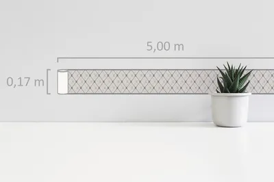 Produktbild von Bordüre selbstklebend 3842-18 Only Border Geometrisch grau 5 m x 17 cm