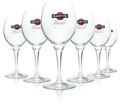 Produktbild von 6x Martini Royale Glas Wein Cocktail Gläser Ballon Copa Longdrink Retro Gastro