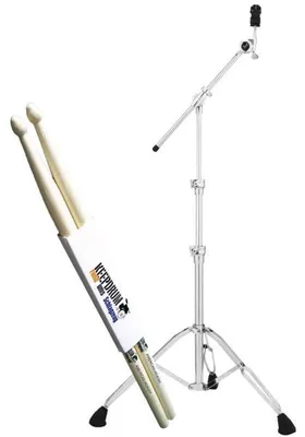 Produktbild von Pearl Galgen-Beckenständer B-1030 mit Schlagzeugstöcken