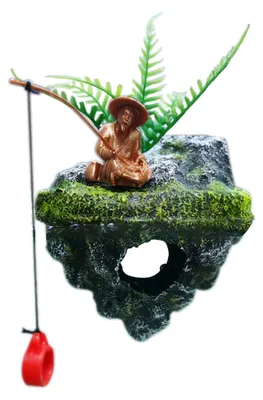 Immagine prodotto di Decorazione galleggiante per acquario con motivo di pescatori